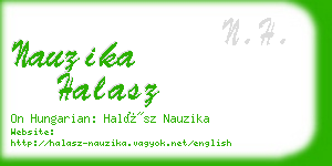 nauzika halasz business card